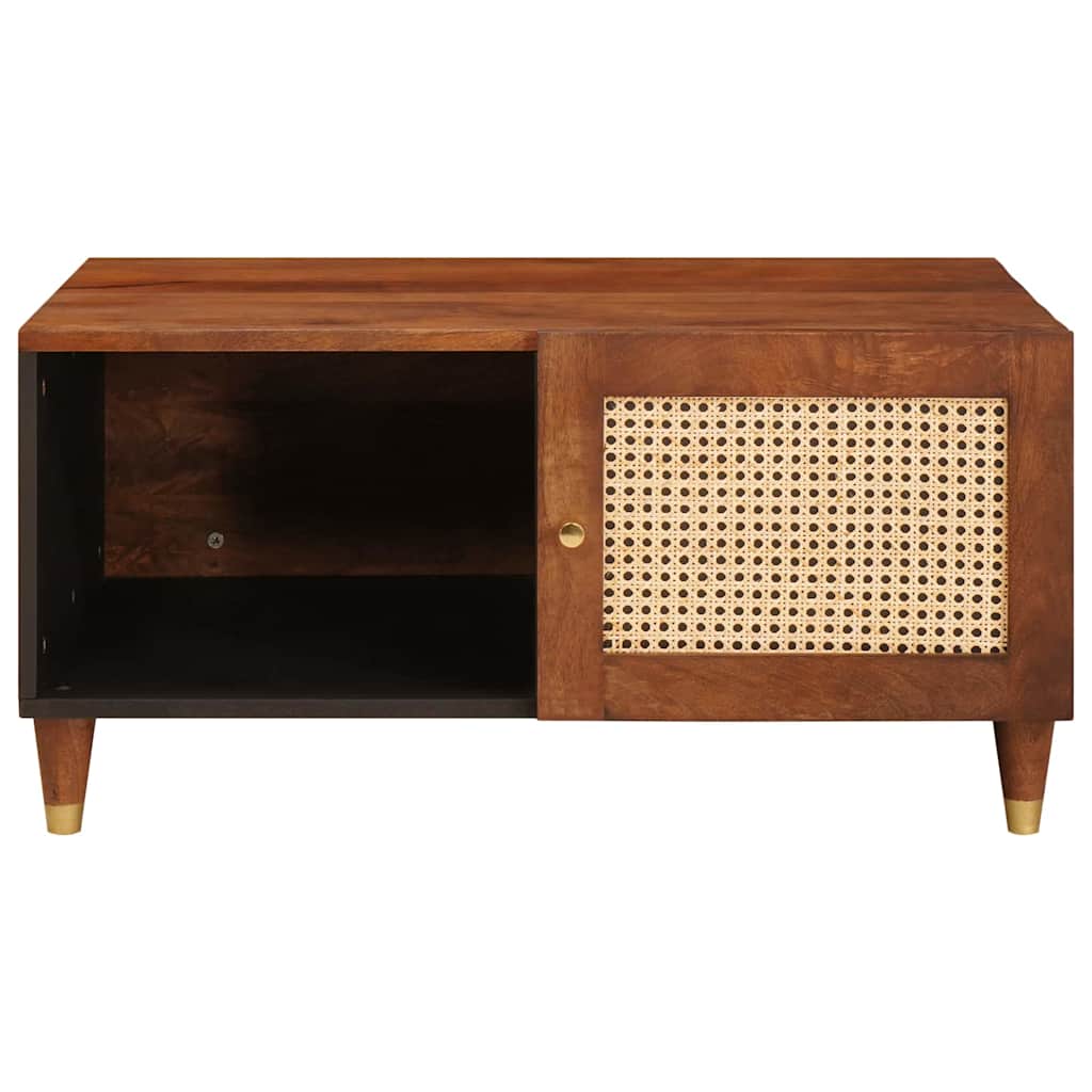 Salontafels Bruin 80 X 50 X 40 Cm Bamboe En Massief Mango Hout