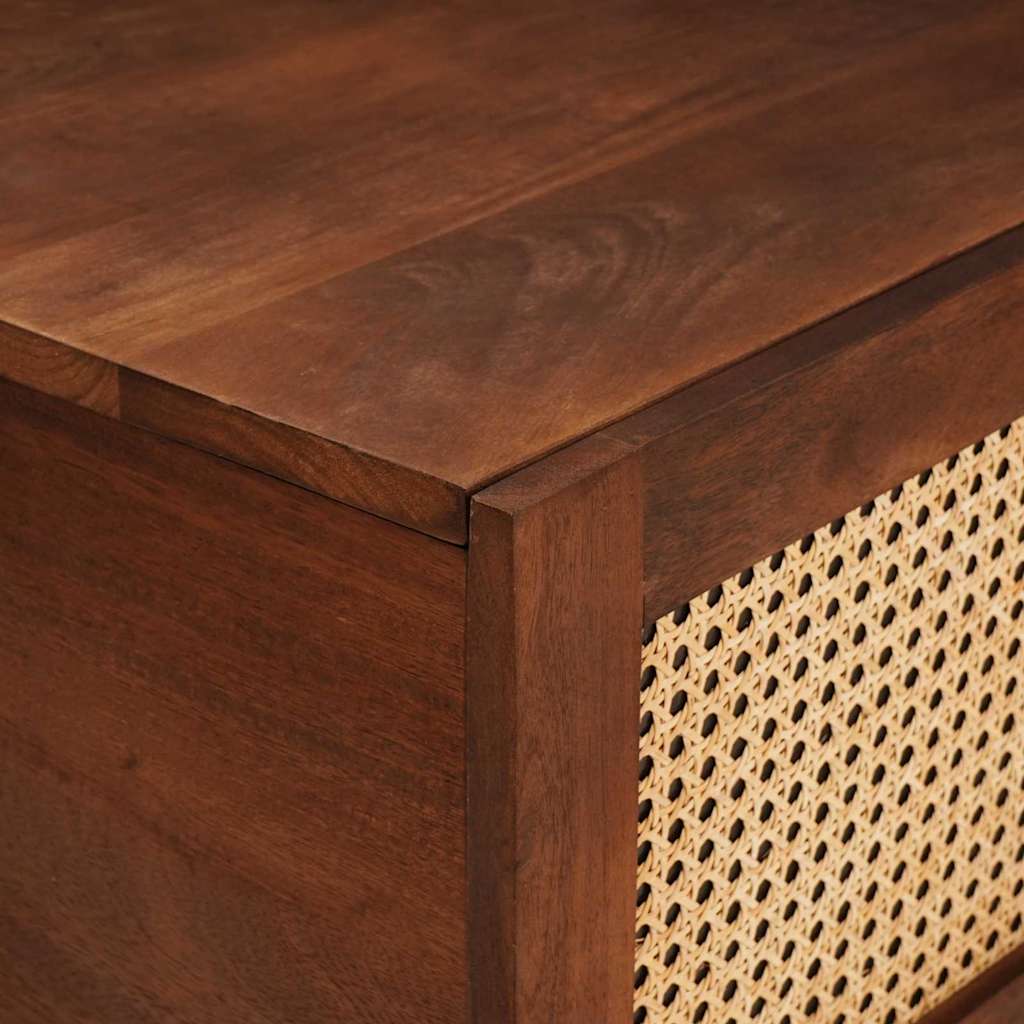 Salontafels Bruin 80 X 50 X 40 Cm Bamboe En Massief Mango Hout