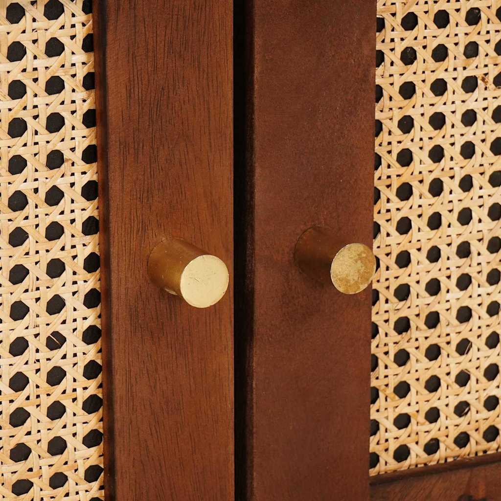 Salontafels Bruin 80 X 50 X 40 Cm Bamboe En Massief Mango Hout