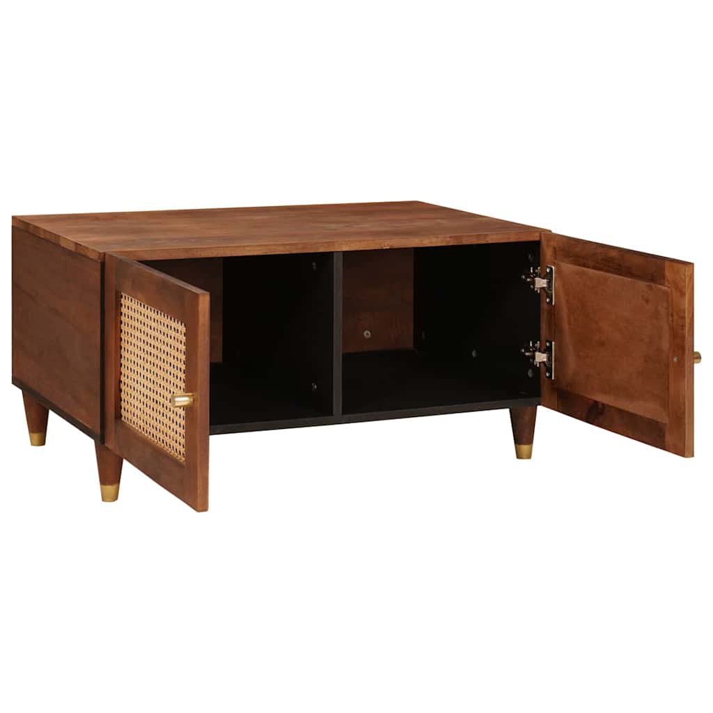 Salontafels Bruin 80 X 50 X 40 Cm Bamboe En Massief Mango Hout