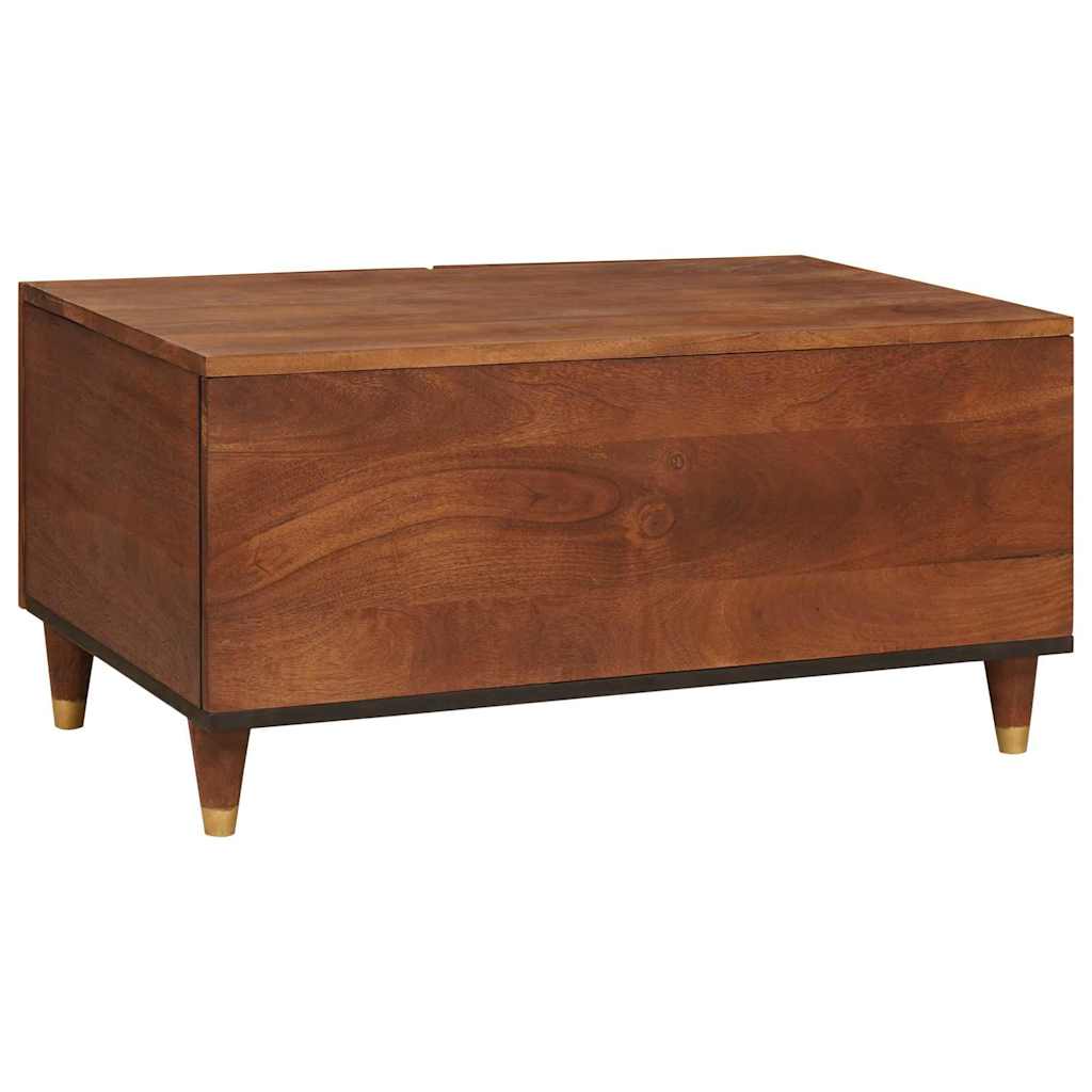 Salontafels Bruin 80 X 50 X 40 Cm Bamboe En Massief Mango Hout