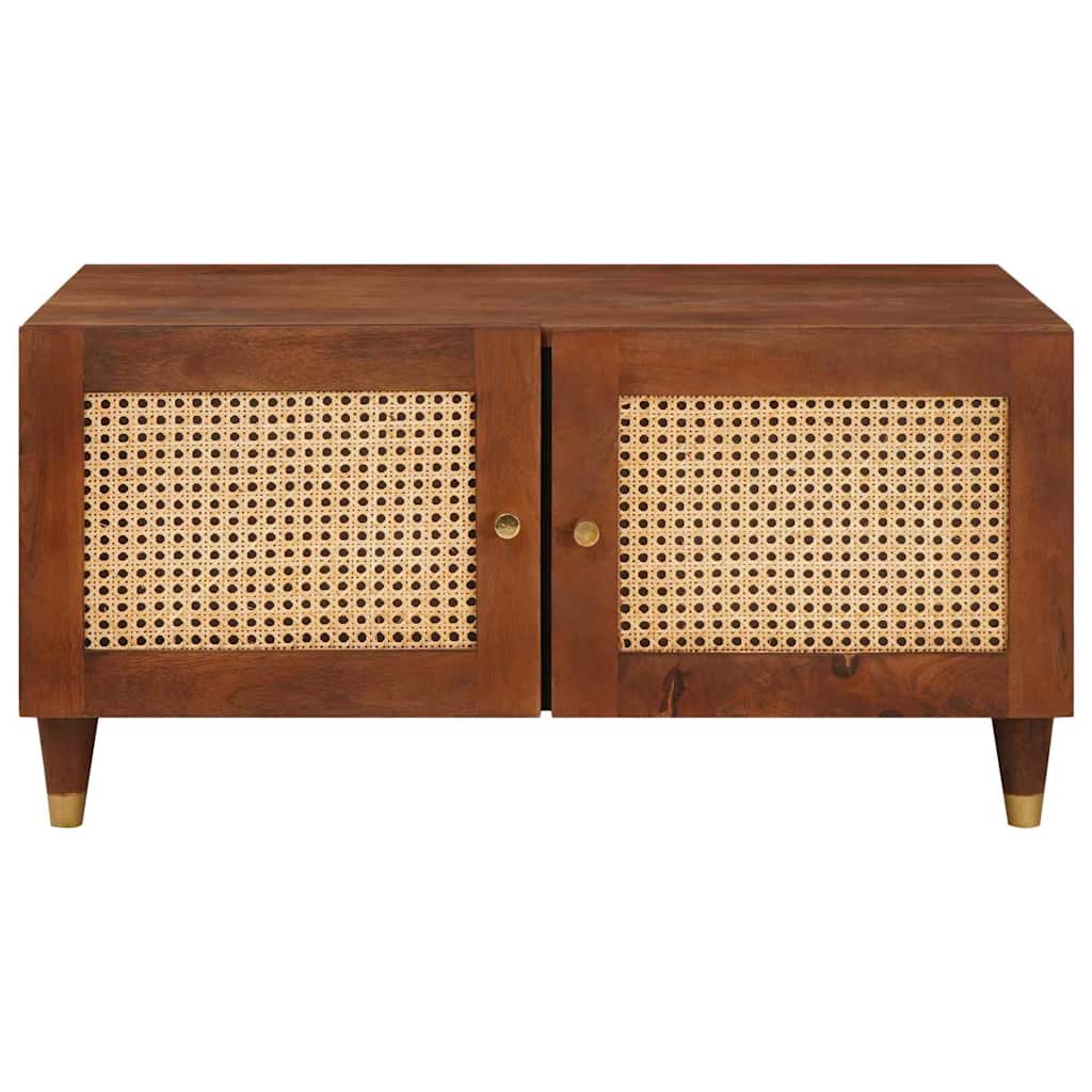 Salontafels Bruin 80 X 50 X 40 Cm Bamboe En Massief Mango Hout
