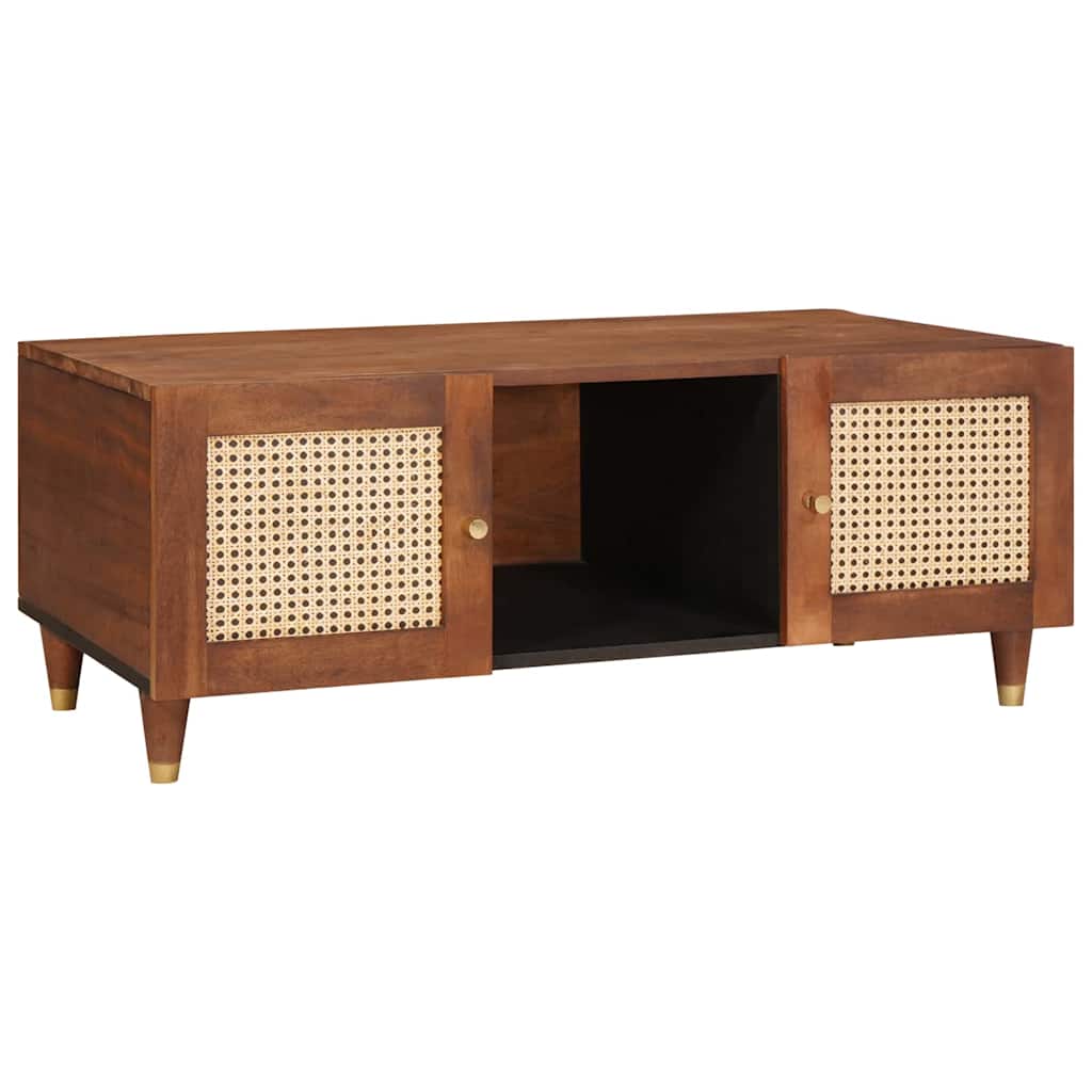 Salontafels Bruin 100 X 54 X 40 Cm Bamboe En Massief Mango Hout