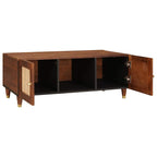 Salontafels Bruin 100 X 54 X 40 Cm Bamboe En Massief Mango Hout
