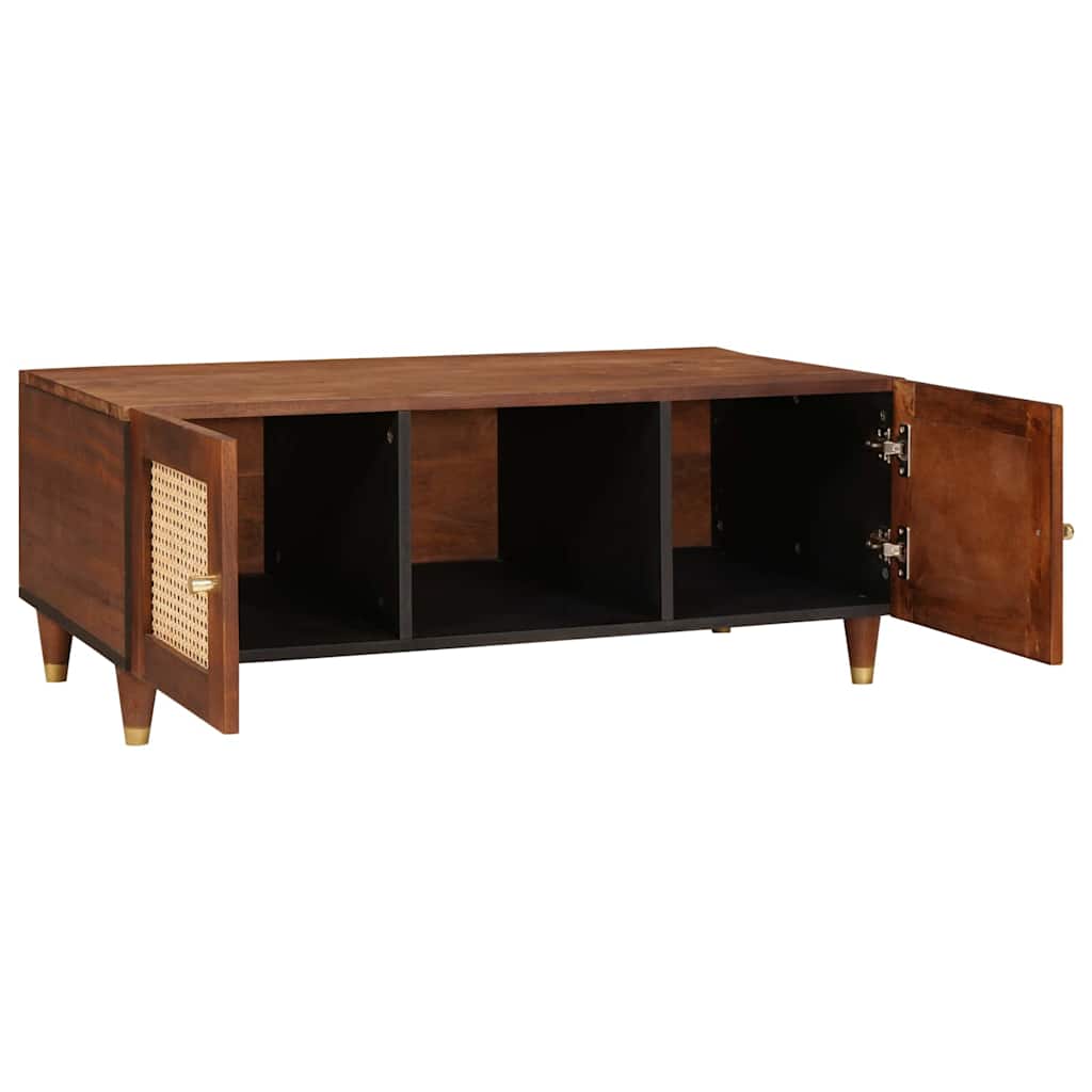 Salontafels Bruin 100 X 54 X 40 Cm Bamboe En Massief Mango Hout