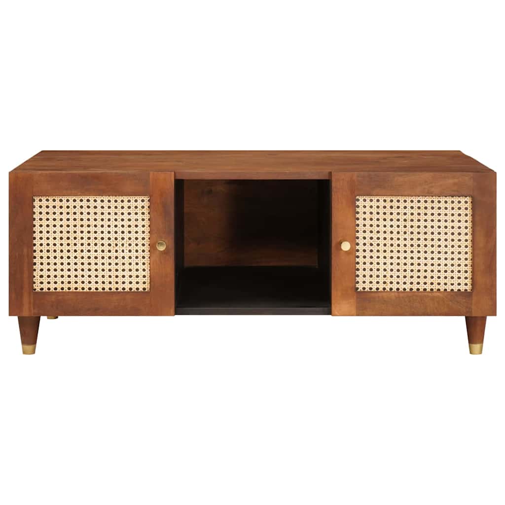 Salontafels Bruin 100 X 54 X 40 Cm Bamboe En Massief Mango Hout