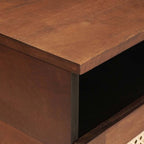 Salontafels Bruin 80 X 54 X 40 Cm Bamboe En Massief Mango Hout