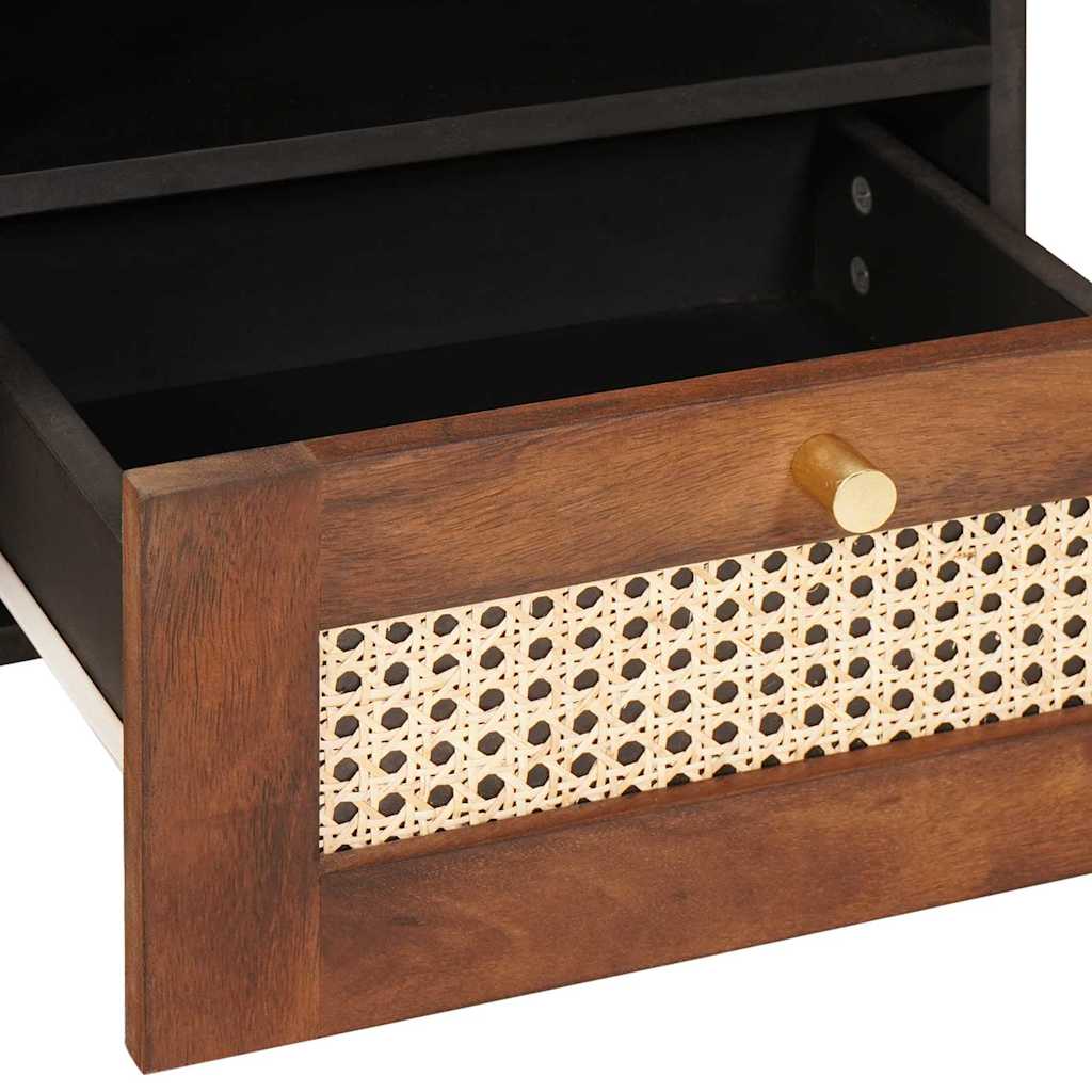 Salontafels Bruin 80 X 54 X 40 Cm Bamboe En Massief Mango Hout