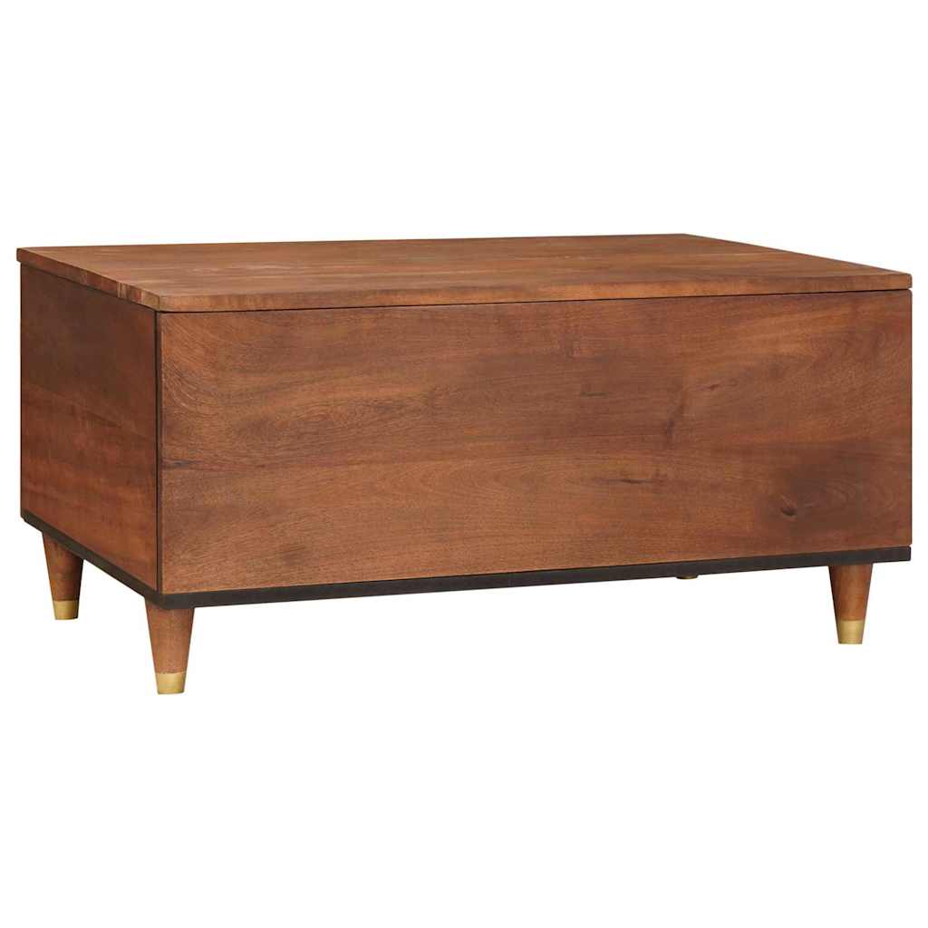 Salontafels Bruin 80 X 54 X 40 Cm Bamboe En Massief Mango Hout
