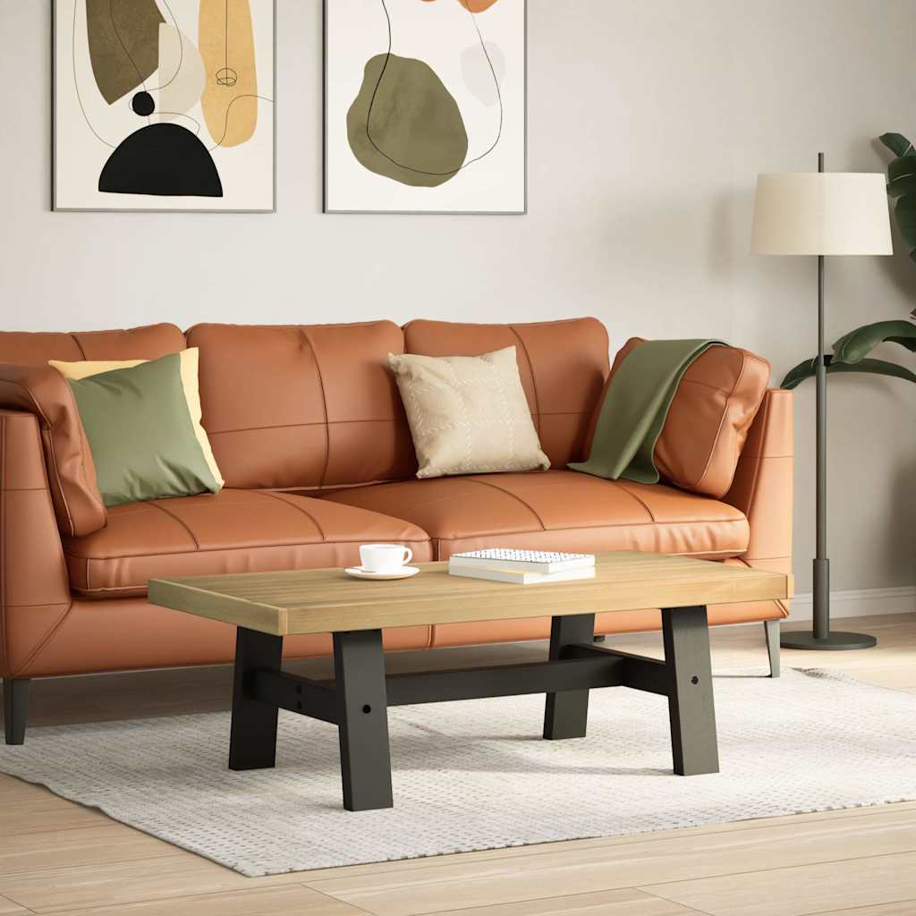 Salontafel Noain A-Vormige Poten 120X60X40 Cm Massief Hout