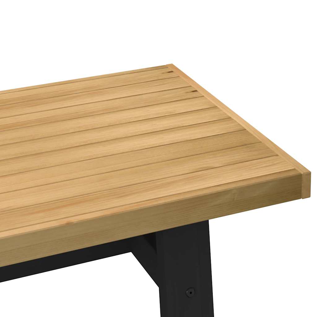 Salontafel Noain A-Vormige Poten 120X60X40 Cm Massief Hout