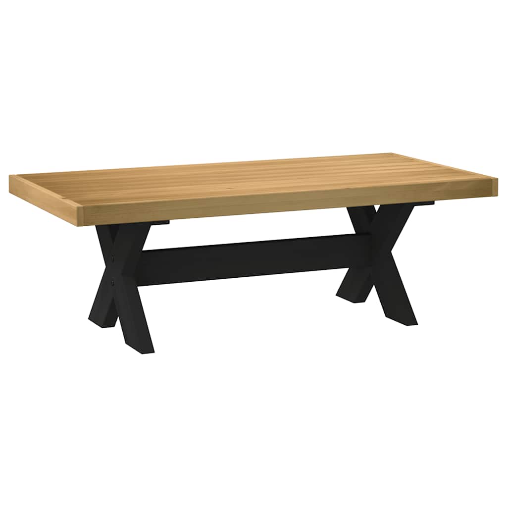 Salontafel Noain X-Vormige Poten 120X60X40 Cm Massief Hout
