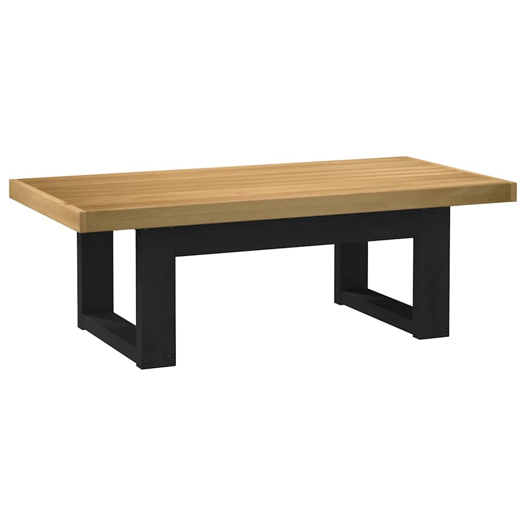 Salontafel Noain U-Vormige Poten 120X60X40 Cm Massief Hout