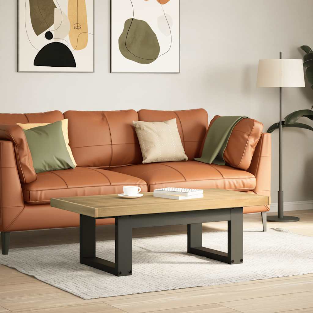 Salontafel Noain U-Vormige Poten 120X60X40 Cm Massief Hout