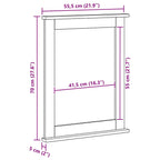 Spiegel Vigo 55.5 X 5 X 70 Cm Massief Grenenhout