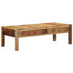 Salontafel Bruin 110 X 55 X 35 Cm Massief Gerecycled Hout