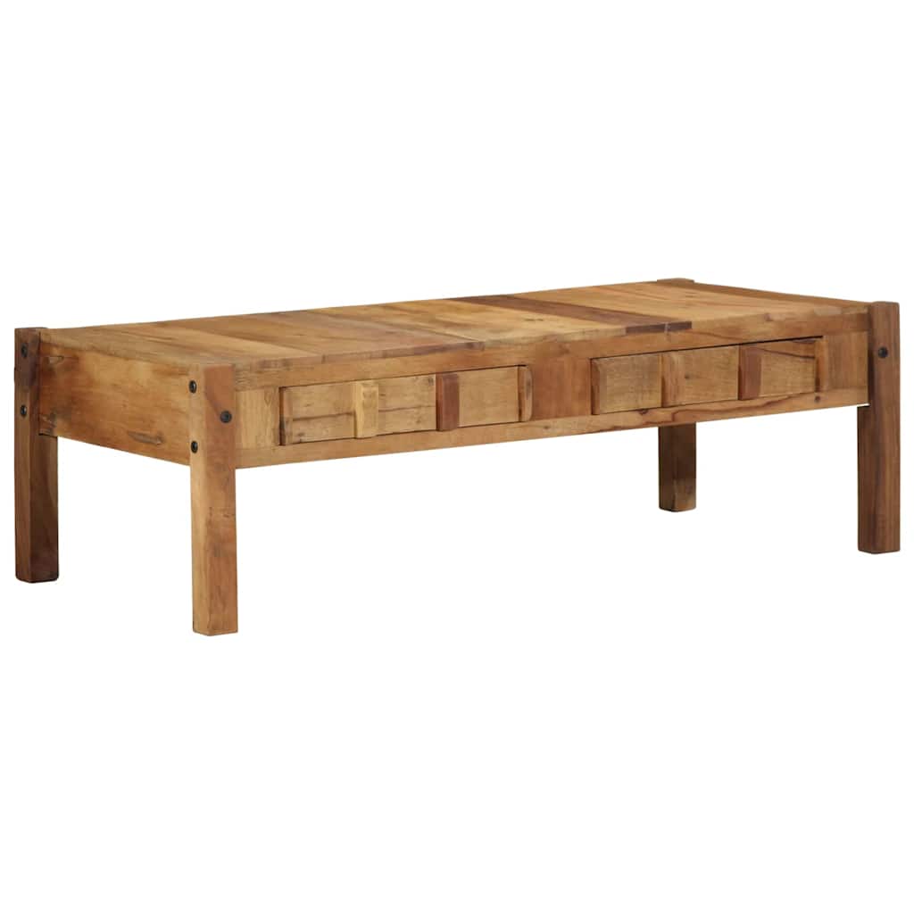 Salontafel Bruin 110 X 55 X 35 Cm Massief Gerecycled Hout