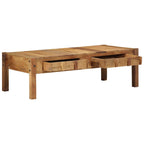 Salontafel Bruin 110 X 55 X 35 Cm Massief Gerecycled Hout
