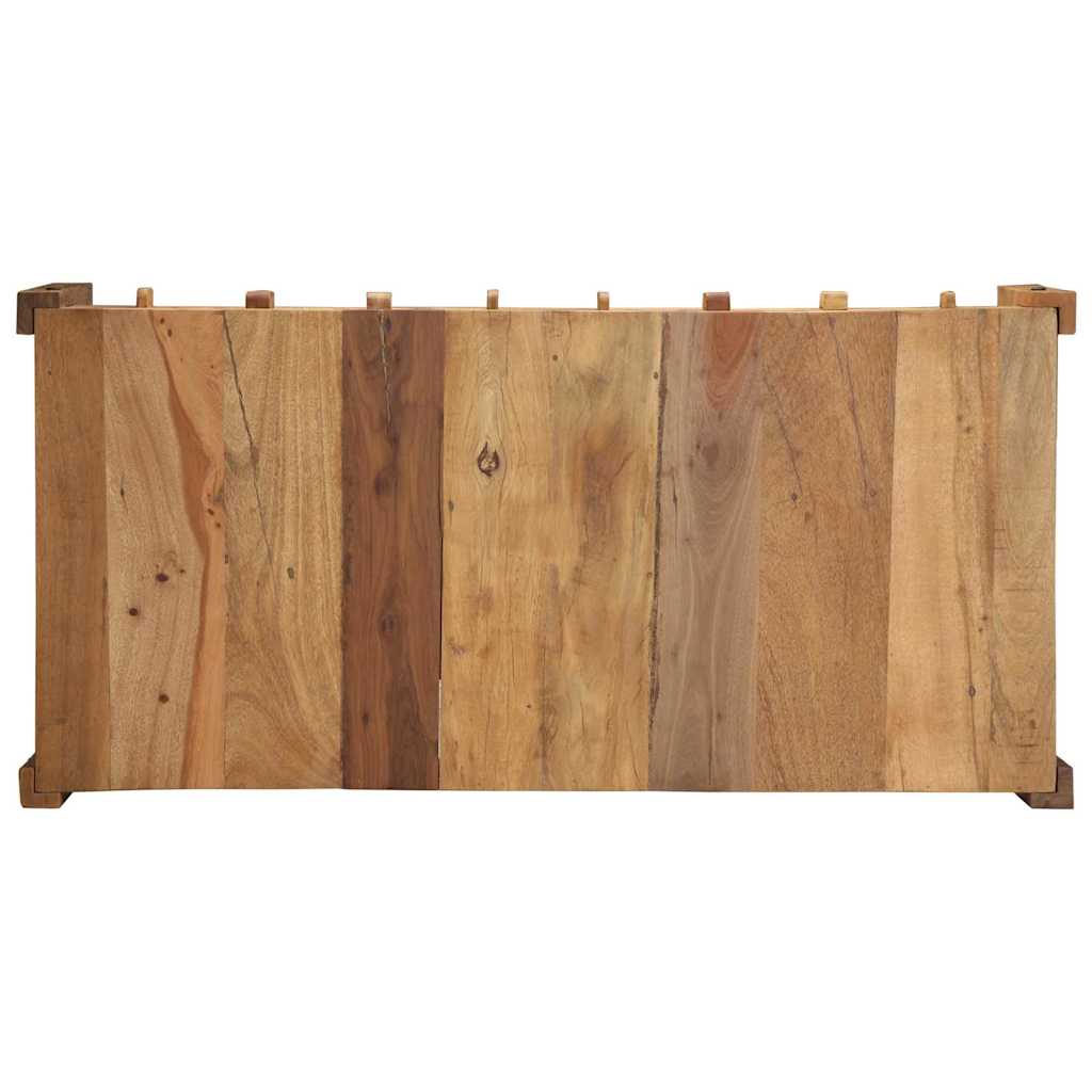 Salontafel Bruin 110 X 55 X 35 Cm Massief Gerecycled Hout