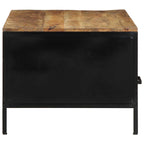 Salontafel With Drawer Bruin 90 X 50 X 40 Cm Massief Mangohout