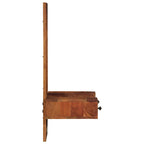 Wandspiegel Met Lades 60X33X90 Cm Massief Acaciahout