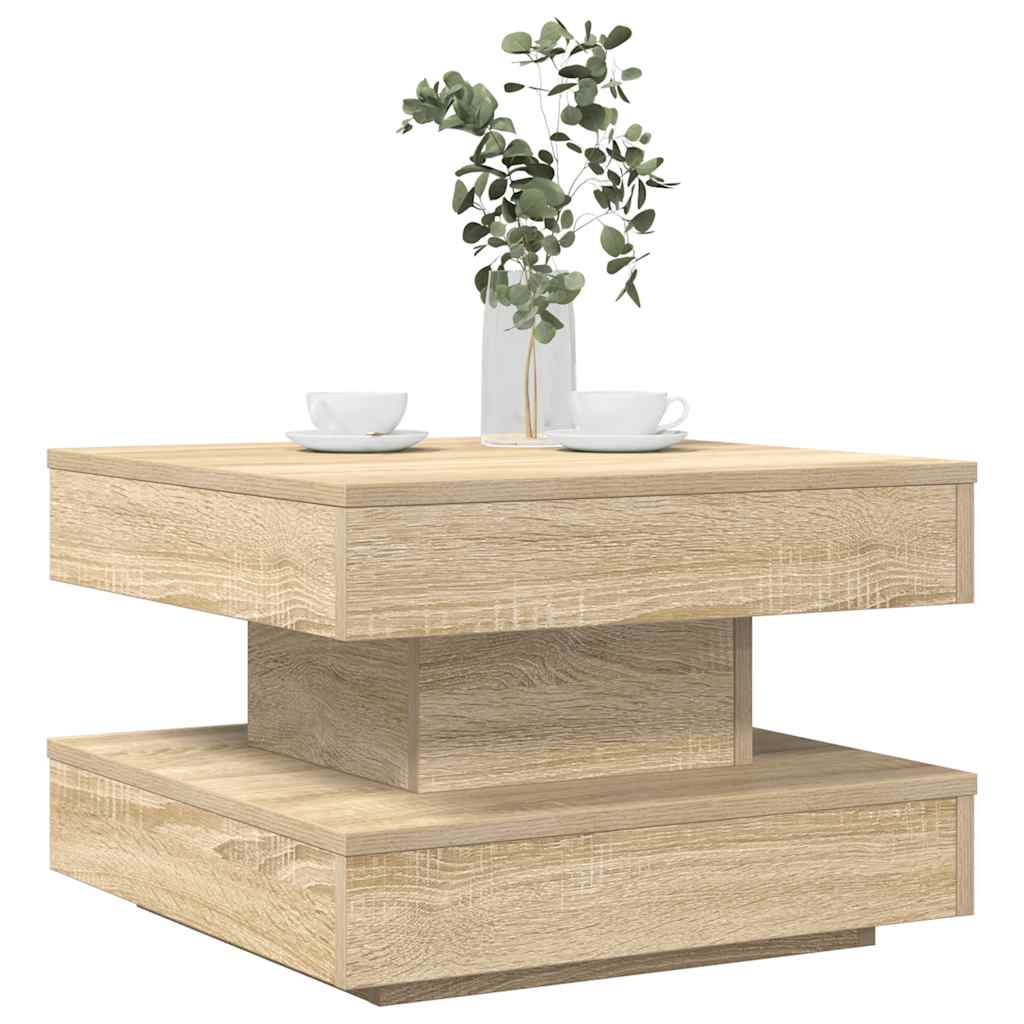 Salontafel 360 Graden Draaibaar 50X50X34,5 Cm