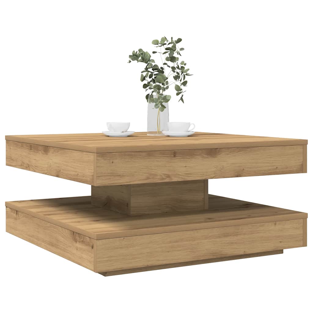Salontafel 360 Graden Draaibaar 50X50X34,5 Cm