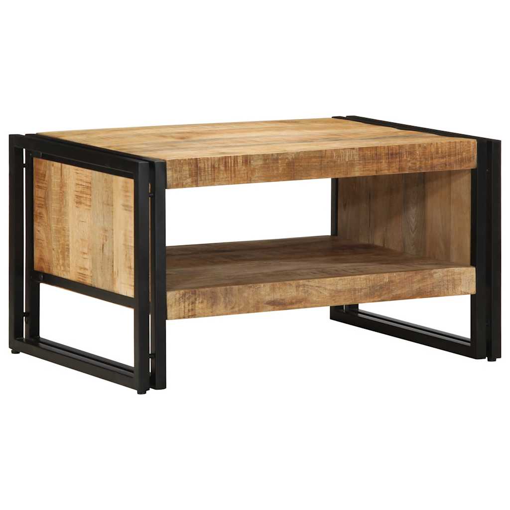 Salontafel 70X50X38 Cm Massief Ruw Bruin