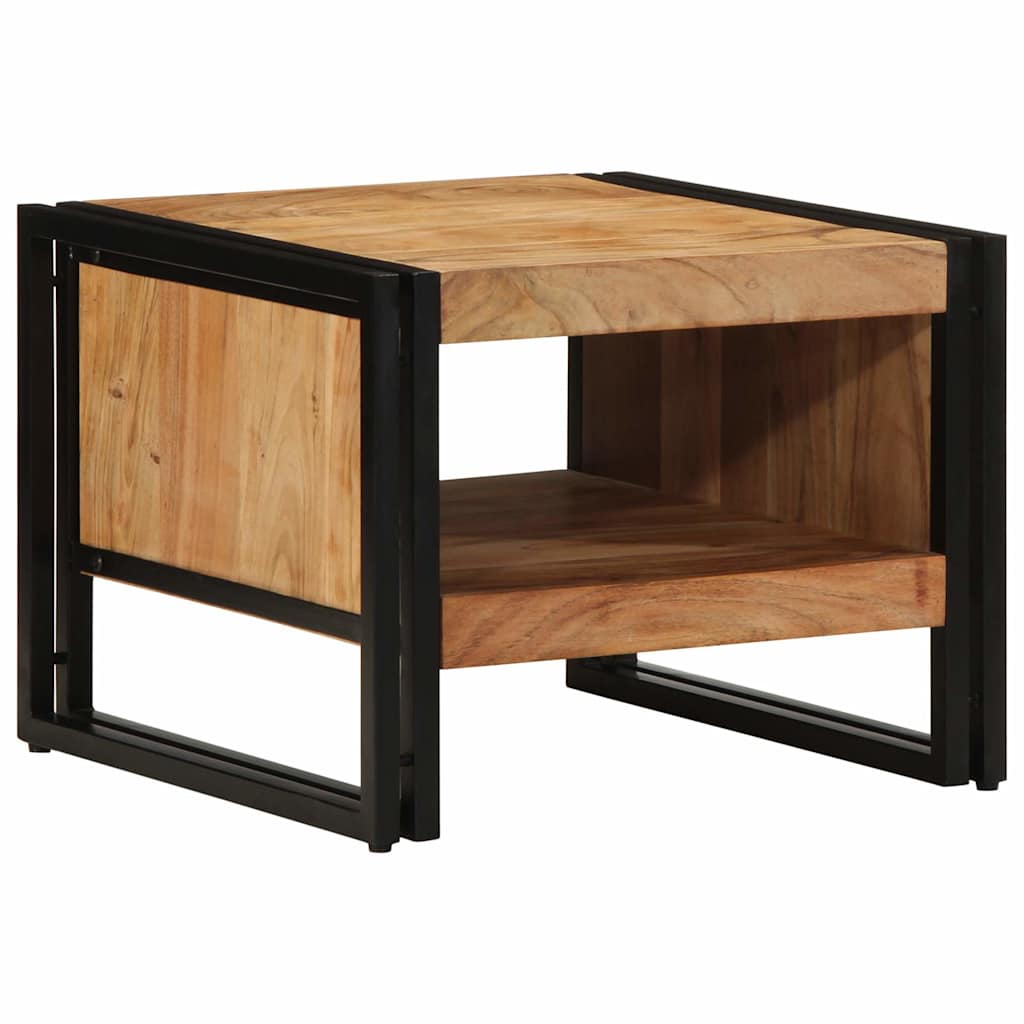 Salontafel 70X50X38 Cm Massief Ruw Bruin