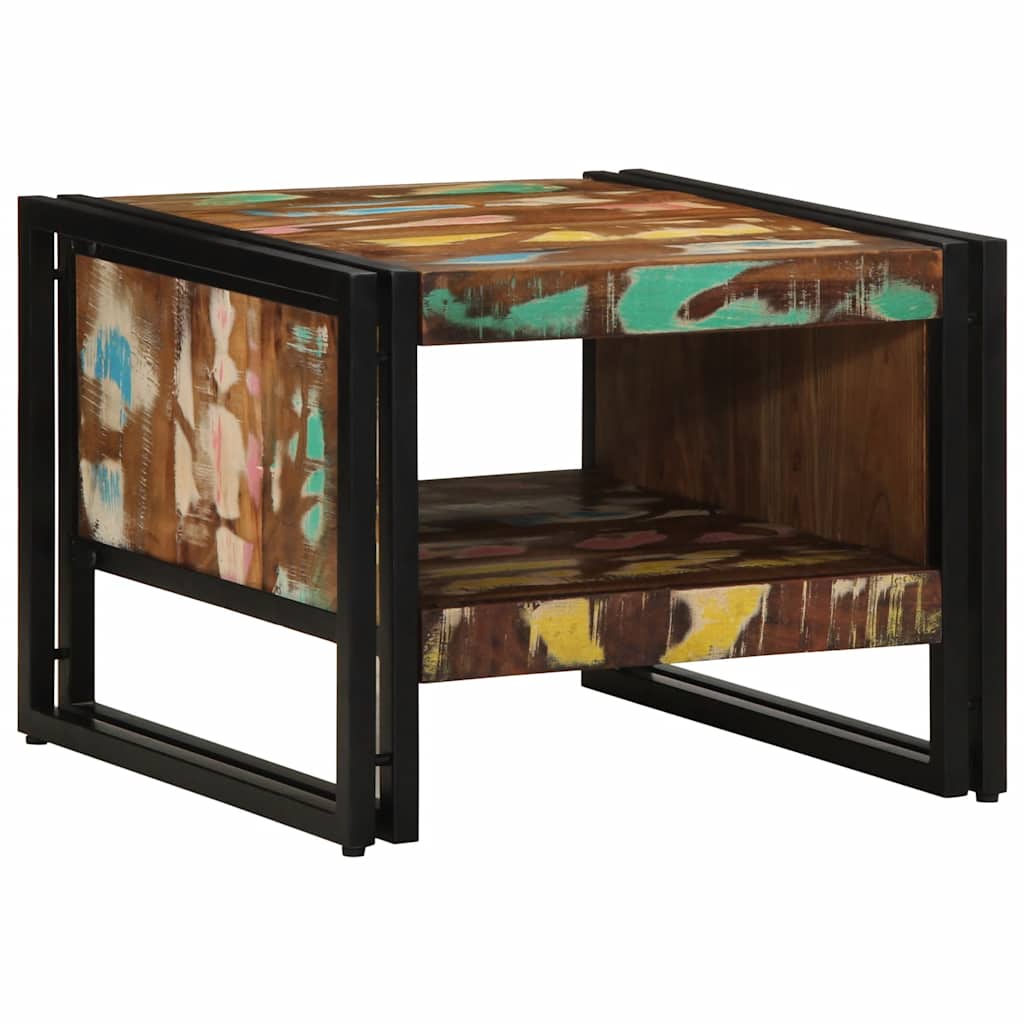 Salontafel 50X50X38 Cm Massief Gerecycled Hout Meerkleurig Multikleur