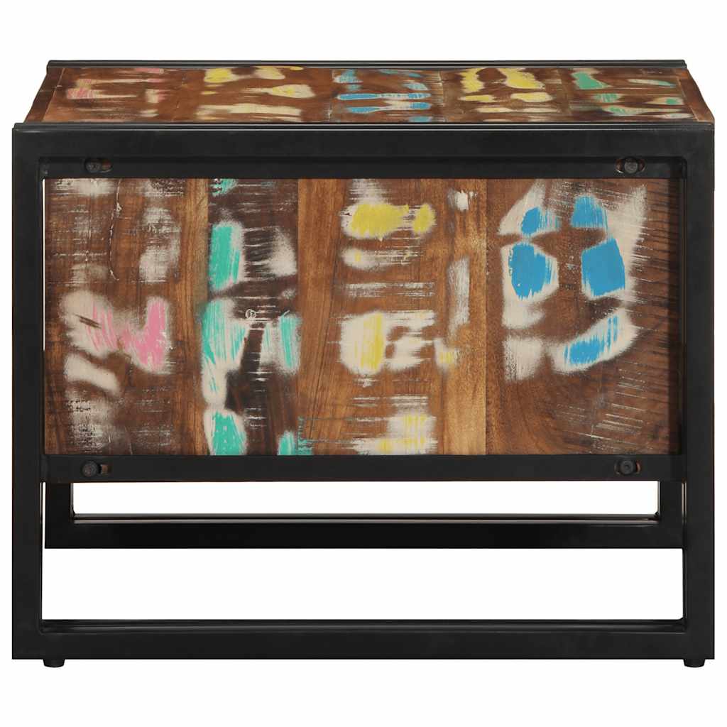 Salontafel 50X50X38 Cm Massief Gerecycled Hout Meerkleurig Multikleur