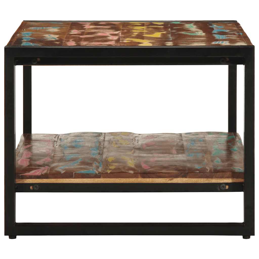Salontafel 90X50X38 Cm Massief Gerecycled Hout Meerkleurig Multikleur