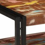Salontafel 90X50X38 Cm Massief Gerecycled Hout Meerkleurig Multikleur