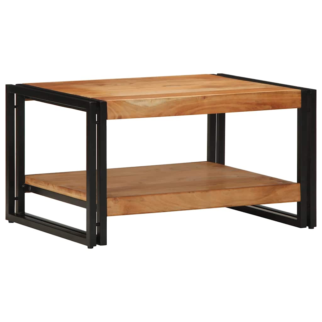 Salontafel 70X50X38 Cm Massief Acaciahout Multikleur