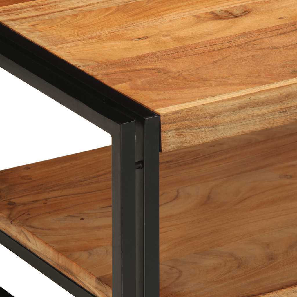 Salontafel 70X50X38 Cm Massief Acaciahout Multikleur