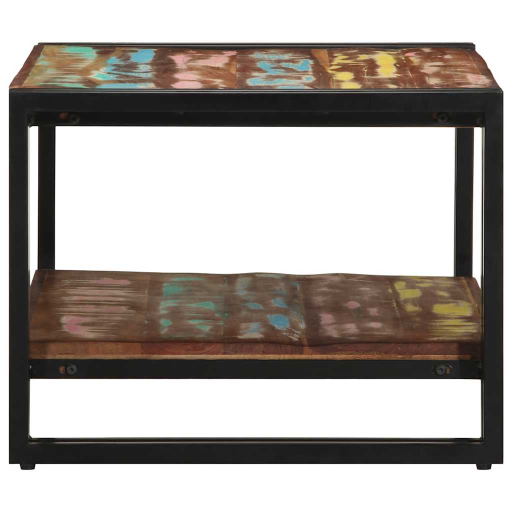 Salontafel 70X50X38 Cm Massief Gerecycled Hout Meerkleurig Multikleur