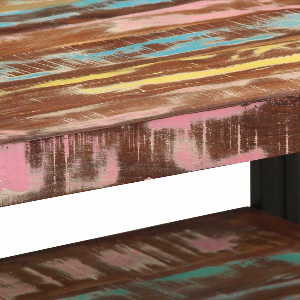 Salontafel 70X50X38 Cm Massief Gerecycled Hout Meerkleurig Multikleur