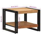 Salontafel 50X50X38 Cm Massief Acaciahout Multikleur