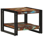 Salontafel 50X50X38 Cm Massief Gerecycled Hout Meerkleurig Multikleur