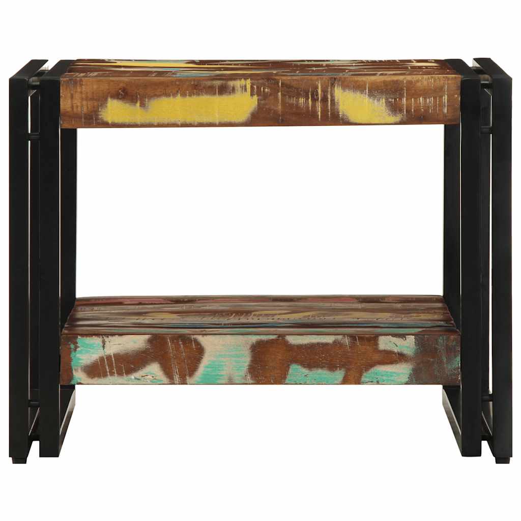 Salontafel 50X50X38 Cm Massief Gerecycled Hout Meerkleurig Multikleur