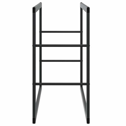 Haardhoutrek Staal Zwart