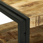 Salontafel Bruin 120 X 50 X 38 Cm Massief Mangohout