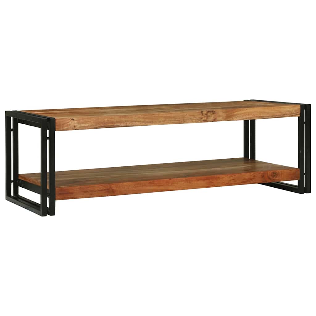 Salontafel Bruin 120 X 50 X 38 Cm Massief Mangohout
