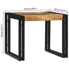 Salontafel 2 Pcs Bruin 48 X 40 X 40 Cm Massief Mangohout