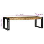 Salontafel 2 Pcs Bruin 48 X 40 X 40 Cm Massief Mangohout