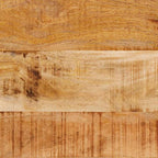 Nesttafel 3 Pcs Massief Ruwe Mango Hout En Een Metaal