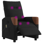 Massagestoel Stof Zwart