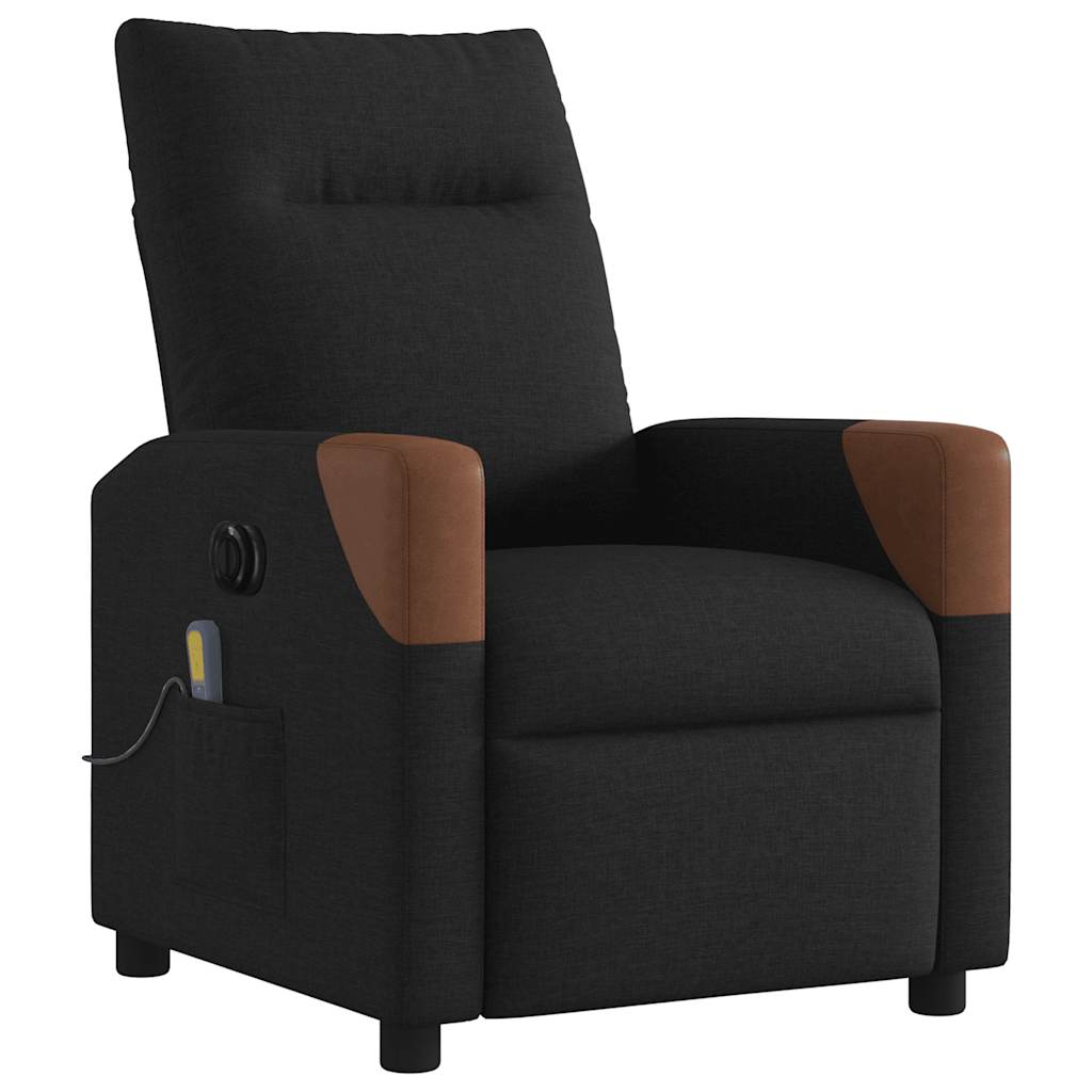 Massagestoel Stof Zwart