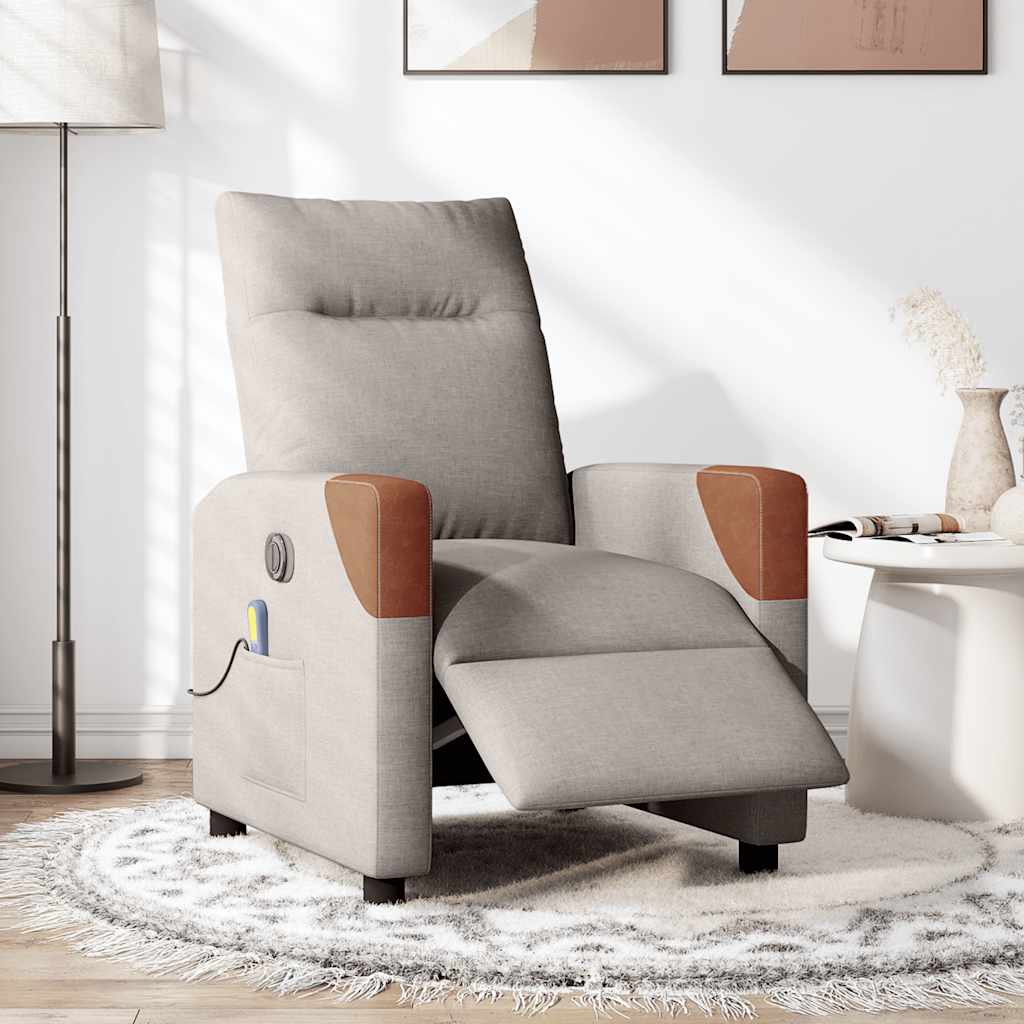 Massagestoel Stof Taupe