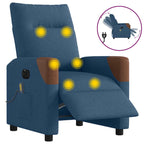 Massagestoel Stof Blauw